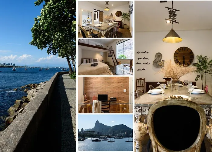 2 Apartamentos Individuais de 2 Quartos na Urca com Vista para Baia de Guanabara a 700m Pão de Açúcar com Cozinha Completa e Wi-Fi - Bares, Restaurantes e Comércio Local a poucos metros Rio de Janeiro